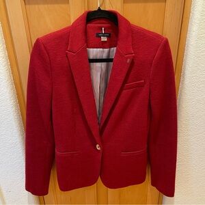 Tommy Hilfiger Red Blazer Jacket Size 6 Medium